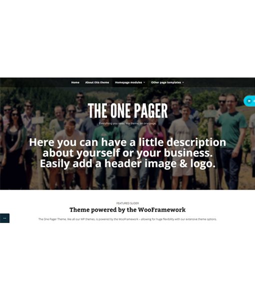 The One Pager Woothemes